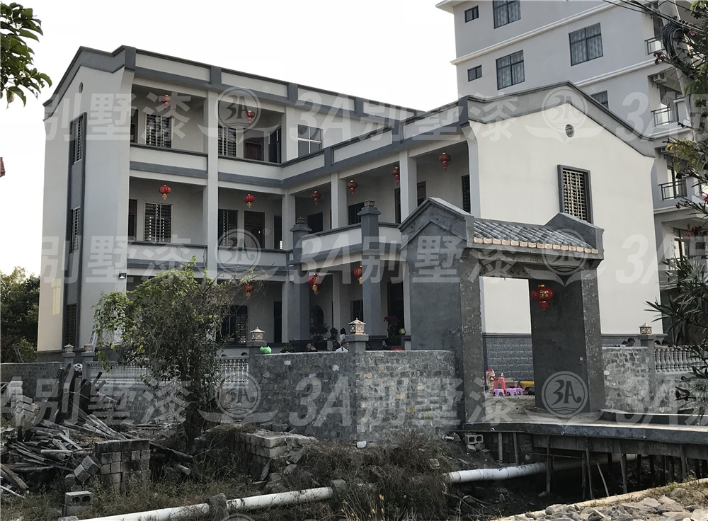 3A别墅漆-深灰、米白、中灰搭配效果